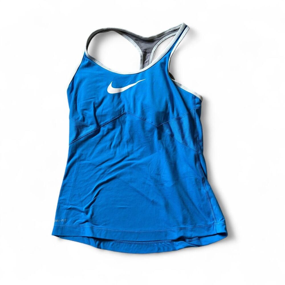 Nike Women's Blue and White Vest